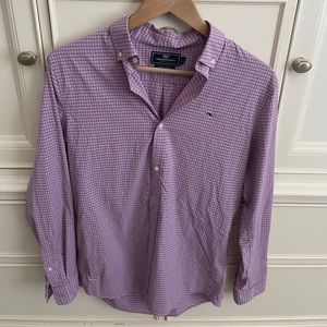 vineyard vines checked button down